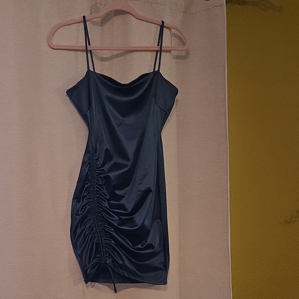 Windsor Navy Satin Mini Dress